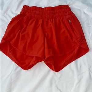 Orange lululemon shorts!